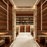 Étagères à vin en pierre d'albâtre rétroéclairées sur mesure, présentoir à bouteilles mural, étagères à liqueurs LED, mobilier de restaurant commercial
