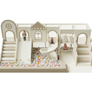 Divertimento commerciale Multi-livello attrezzature per il divertimento al coperto, parco giochi con una grande piscina di palline e un castello per il centro commerciale - Product Image 1