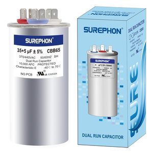 <span class=keywords><strong>Condensateur</strong></span> double AC pour compresseur 35 + 5uF 440V 50/60Hz 40/70/21 certifié UL - Product Image 1