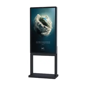 Su geçirmez Ip66 dokunsal Exterieur açık 55 inç Lcd ekran reklam ekranı Android dijital tabela Totem Kiosk