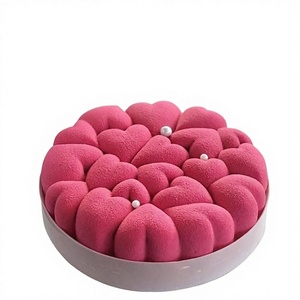 Molde de Silicona para Pastel de Mousse con Forma de Corazón Apilado, Utensilios para Hornear en Forma de Corazón para el Día de San Valentín, Molde para Chocolate Apto para Horno - Product Image 2