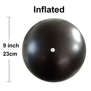 Logo personalizzato nero palla Yoga 9 pollici Mini barra di stabilità esercizio di allenamento palestra Anti scoppio slittamento palline di Pilates piccole - Product Image 4