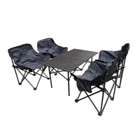 Hochwertiges Outdoor-Möbelset: Klappbarer, verdickter Moon Chair und tragbarer Eierrolltisch für den mobilen Einsatz