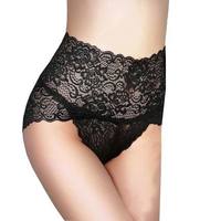 Culottes sexy ajourées respirantes en maille Dobby transparente pour femme, taille haute ultra-fines, grandes tailles, dentelle ODM