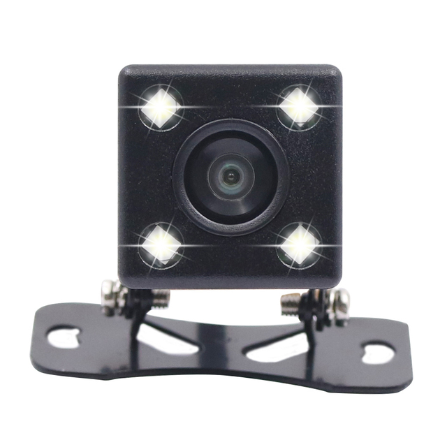 Mini Vehicle Vision LED Rear Reverse Backup Camera Wide Angle Car Rearview System Auto White Balance Split Screen Parking 1 Year