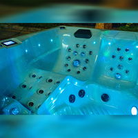 Soldes Exceptionnelles Spa Extérieur 5-6 Personnes Bain à Remous de Massage Jacuzzi