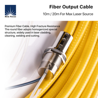 Nuevo Cable Óptico de Fibra Láser Focus de 20um/50um/100um para Fuente Láser MAX, Longitud de Onda de 1030-1080nm, Potencia de 0~20KW