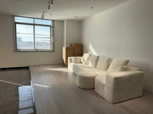 Ensemble de canapé-lit moderne <span class=keywords><strong>convertible</strong></span> rembourré en mousse haute densité blanche compressée pour le salon de la villa - Product Image 4
