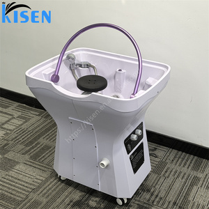 Golden Ring Hood Head Spa Shampoo Portable Pipeless Shampoo Sink Bowl Lavabo con vaporizador calentado No de <span class=keywords><strong>segunda</strong></span> <span class=keywords><strong>mano</strong></span> Nuevo - Product Image 5