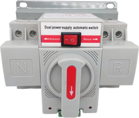 Commutateur de Transfert Automatique ATS 2P 63A 220V/Disjoncteur Micro Double Alimentation ATS 63A 220V Automatique