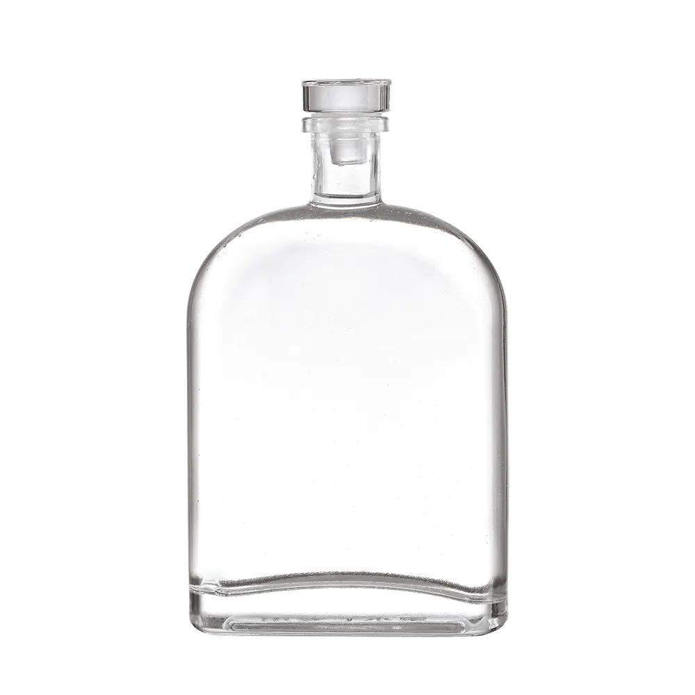 Hochwertige Clear Rum Öl flasche 700ml großvolumige White Spirit Wodka Gin Glas White Spirit Flasche