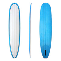 Longboards Orange PU planche de surf minimale avec une seule ailette