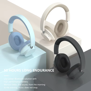 Auriculares Inalámbricos Plegables con Cancelación de Ruido Activa (ANC), Compatibles con Tarjeta TF, Bluetooth, Auriculares Supraaurales con Bajos Profundos, Auriculares para Juegos - Product Image 4