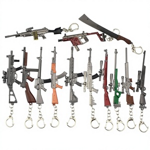 Portachiavi Modello Fucile di Precisione in Metallo per Gioco <span class=keywords><strong>Battle</strong></span> Royale Pan Helmet, Regali Promozionali - Product Image 1