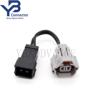 YB 连接器 <span class=keywords><strong>2</strong></span> 针 D Enso（母头）转 EV1 Bosh/Jetronic（公头）燃油喷射器连接器线束 - Product Image 3