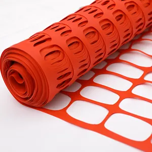 Orange Warning Barrier Landscape Fence 100gsm Plastic 100% PE Safety Fence