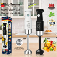 Mixeur plongeant Hoffmans HM-8039 600W avec tige en acier inoxydable et moteur 100% cuivre pur pour smoothies et jus