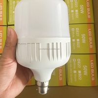 Ampoules LED à prix réduit, modèle T, 50W, alimentation CA 165V-265V, 6500K, culot B22/E27, pour applications en usine et entrepôt, lot de 350 boîtes de 1 m³