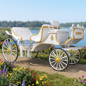Nouvelle calèche électrique de style mariage pour visites touristiques - Structure en acier Q235B de haute qualité, couleur personnalisable - Product Image 1