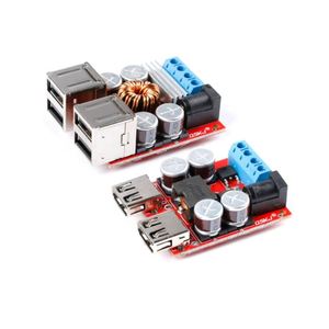 DC-DC5V/8A โมดูลควบคุมแรงดันไฟฟ้าโทรศัพท์มือถือชาร์จในรถยนต์เอาต์พุต USB 4 พอร์ต - Product Image 1