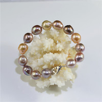 Feirun – Bracelet de perles naturelles pour femmes, breloque baroque AA + edison, 11-12mm
