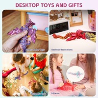 Dragon imprimé en 3D avec des ailes, dragon 3D articulé de 9 pouces avec ailes pour la décoration de la maison, du bureau, jouet de bureau exécutif