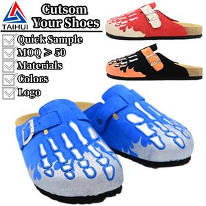 מותאם אישית פרדות סנדלים bk sandals אמיתי קשת תמיכה קל שטוח בירקנים חבית סגור פלטפורמת עור אמיתי - Product Image 1