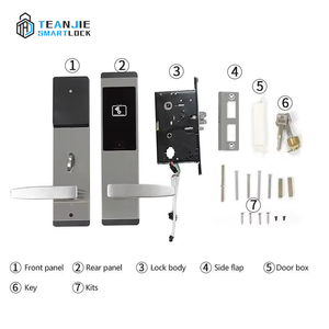 Cerraduras de puerta de mortaja de acero electrónicas <span class=keywords><strong>OEM</strong></span> con WiFi para servicio de fábrica de hoteles utiliza tarjetas magnéticas - Product Image 2