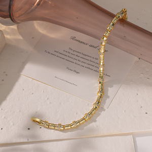Gold Plated <b>Bracelet</b> Geometric Design Eco Friendly <b>Copper</b> Unisex Jewelry Spring 2025 - Product Image 4