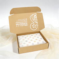 Boîtes d'expédition en carton ondulé recyclables personnalisées pour vêtements et chaussures, design gaufré pliable, formes et tailles personnalisables