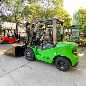 China Factory Free Shipping Delivery 3.5 Ton Fast Charging 80V Lithium Battery <strong>Warehouse</strong> Using Electric <strong>Forklift</strong> with Bucket - Product Image 3