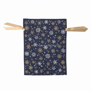 Bolsa de Regalo Personalizada con Logotipo Impreso al por Mayor, Bolsa de Regalo Económica con Cordón de Poliéster, Bolsa de Regalo con Cordón de Tela No Tejida - Product Image 2