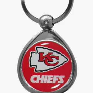 Kansas City Chiefs accesorios aleación diseño personalizado deporte colgante y llavero