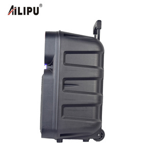 Dj Sound System 12 Inch Sub Woofer <strong>Ring</strong> Light Karaoke Big Amplifier Wireless Trolley Speaker with FM - Product Image 3