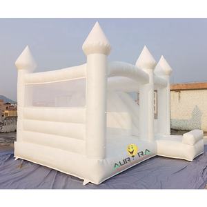 Maison de château gonflable colorée blanche gonflable personnalisée avec videur d'anniversaire de fête de <span class=keywords><strong>location</strong></span> de fosse à balles toboggan - Product Image 5