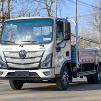 Nouveau camion cargo à double cabine Foton 6 tonnes camion léger 4x2 de 7 tonnes pour le transport logistique bon prix camion cargo à plat