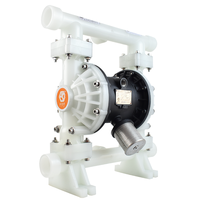 Pompe pneumatique à membrane QBY3-40S en PP de 1-1/2 pouce, équipement de transfert d'air en polypropylène pour solution de placage d'étain des circuits imprimés