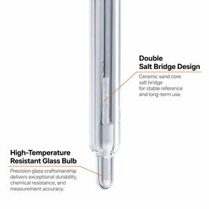 อิเล็กโทรดวัดค่า pH อุณหภูมิสูงสำหรับอุตสาหกรรม APS 500T 0-130°C สำหรับการหมัก SIP CIP ทนทานต่อการฆ่าเชื้อ 5 บาร์ - Product Image 2