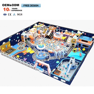 Tobogán de Plástico Suave para Interiores, Modelo Infantil, para Guarderías, Centros Comerciales, Centros de Juegos, Piscina de Pelotas con Temática Espacial - Product Image 2