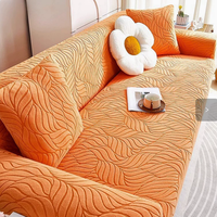 Housse de canapé universelle en velours jacquard à motifs floraux, couvrante, toutes saisons, anti-griffures pour chats, lavable, moderne