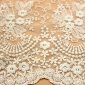 Wholesale Trimming Embroidered Lace Fabric Clothing Accessories Cotton Lace