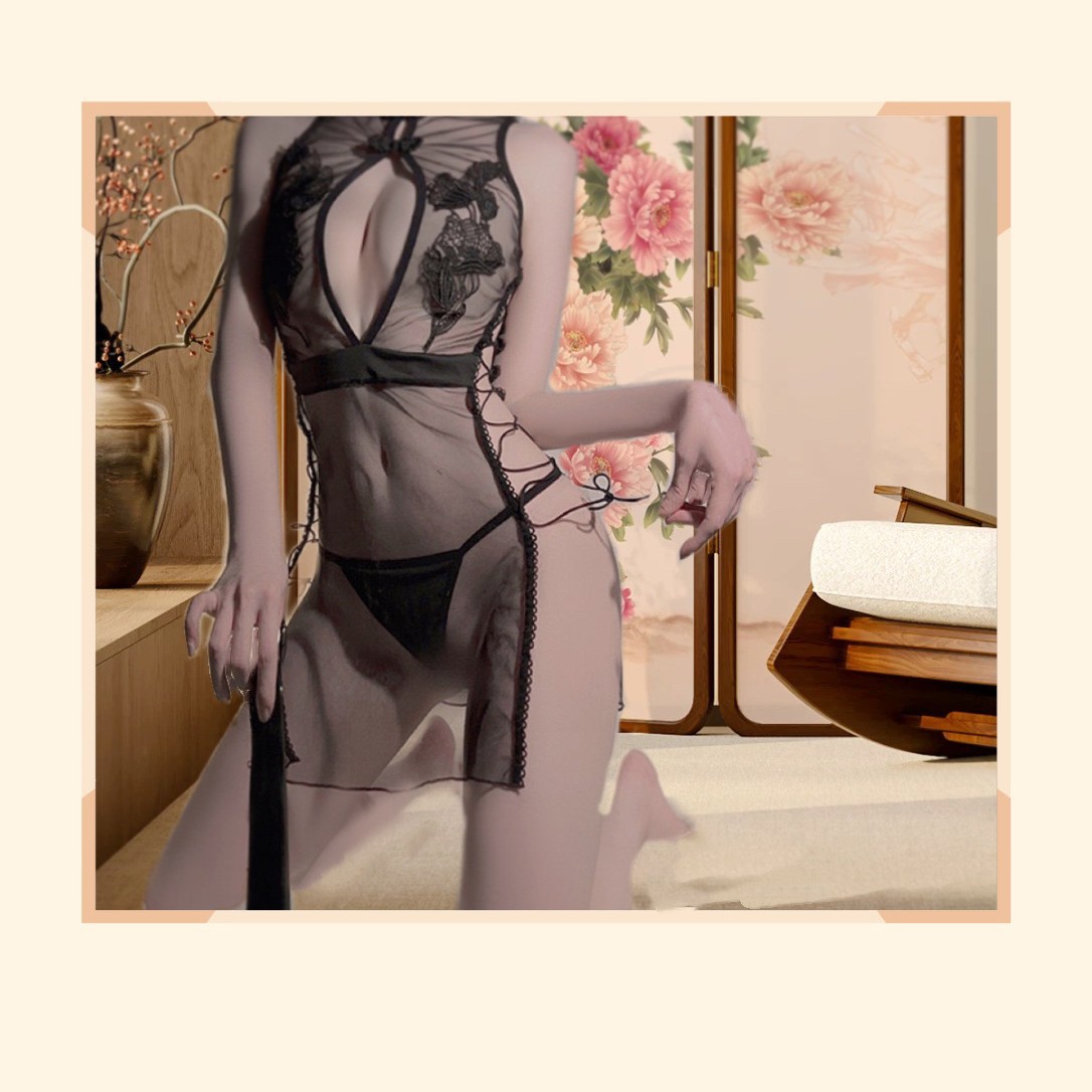 Sexy Chinese Cheongsam Lingerie - High Quality Knitted Design