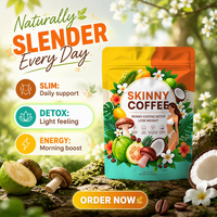 Poudre de café végétalienne amincissante, approvisionnement direct usine, OEM/ODM, détox corporelle pour adultes, aide à perdre du poids, coupe-faim, poudre de Garcinia Cambogia