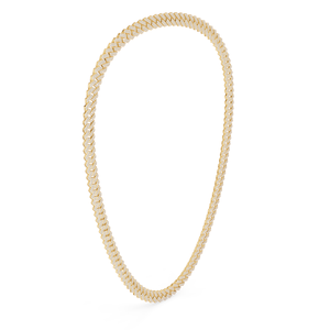 Aurum Diam Lab Grown Moissanite <b>Cross</b> Hip Hop Round Brilliant Cut Link <b>Chain</b> Choker Necklace Luxury Unisex Wedding Party Jewelry - Product Image 3