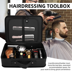 Estuche Profesional para Máquina de Cortar Cabello, Organizador de Viaje, Kit de Herramientas, Bolsa de Almacenamiento Portátil para Barberos y Estilistas - Product Image 2