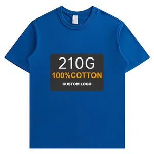 210gsm Best selling basics provide custom design pattern boxy fit blank tee shirts wholesale t-shirts