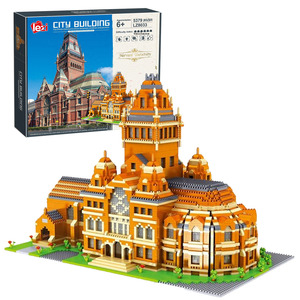 Ensemble de micro-blocs de construction Église Bleue et Blanche de <span class=keywords><strong>Russie</strong></span>, Modèle de jouet d'architecture européenne célèbre, Vente en gros Zhegao Lezi - Product Image 2