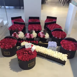 Sang Trọng Hoa Duy Nhất Hộp Mũ Tròn Chất Lượng Cao Biểu Tượng Tùy Chỉnh Cứng Nhắc Carton Màu Trắng Với Bóng & Matt Cán Cho Nến - Product Image 4