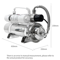 Purificateur d'eau électrique UV à ultrafiltration en 3 étapes, filtre en acier inoxydable pour évier, utilisation extérieure, traitement de l'eau potable