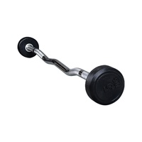 Barre de musculation en caoutchouc de haute qualité pour la musculation en salle de sport, équipement de fitness, barre fixe